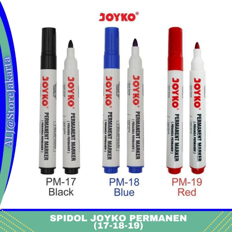

Joyko Permanent Marker Spidol Permanen Round Tip