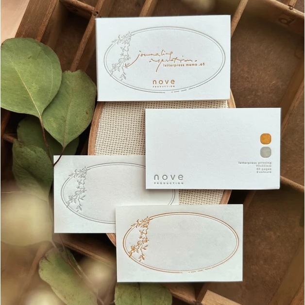 

Nove Production Lynn 2.0 Collection Letterpress Memo Sample