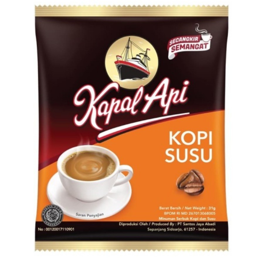 

1 KARTON KAPAL API KOPI SUSU 31 GRAM (120 SACHET)