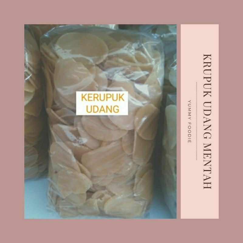

500g Kerupuk Udang Mentah Asli Kualitas Super Krupuk Premium Enak