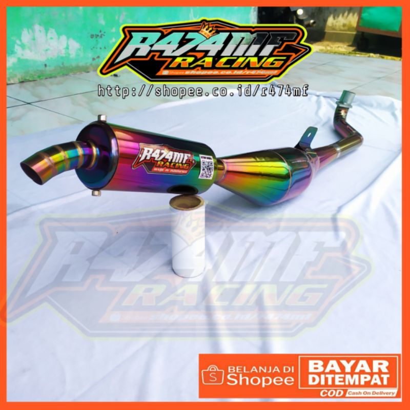 Knalpot Fizr F1zr fiz r Force1 Standar Racing Stainless Pelangi