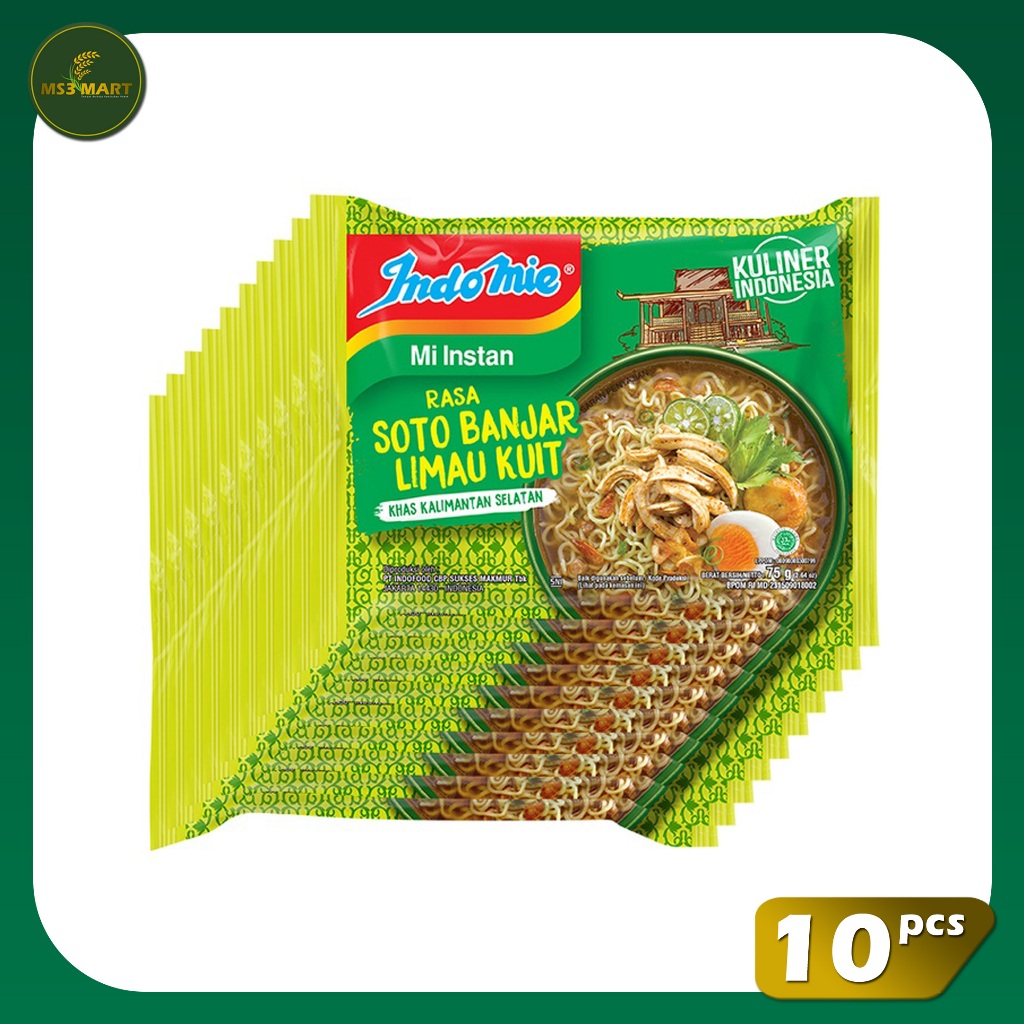 

Indomie Kuah Soto Banjar Limau Kuit 10 PCS 69 Gram | MS3 Mart