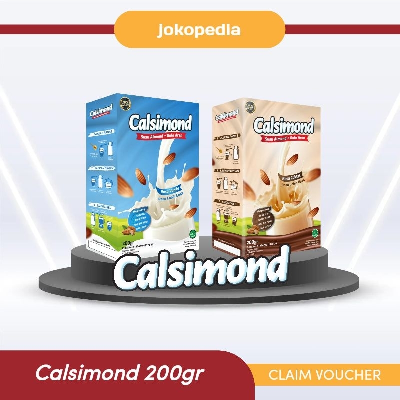 

SUSU ALMOND + GULA AREN CALSIMOND 200GRAM