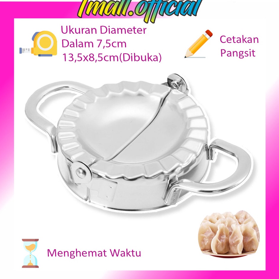 In Stock   TMALL  R358 Dumpling Cetakan Pangsit Pastel Coipan Swikiaw 75 cm Stainless  Besar 95 cm