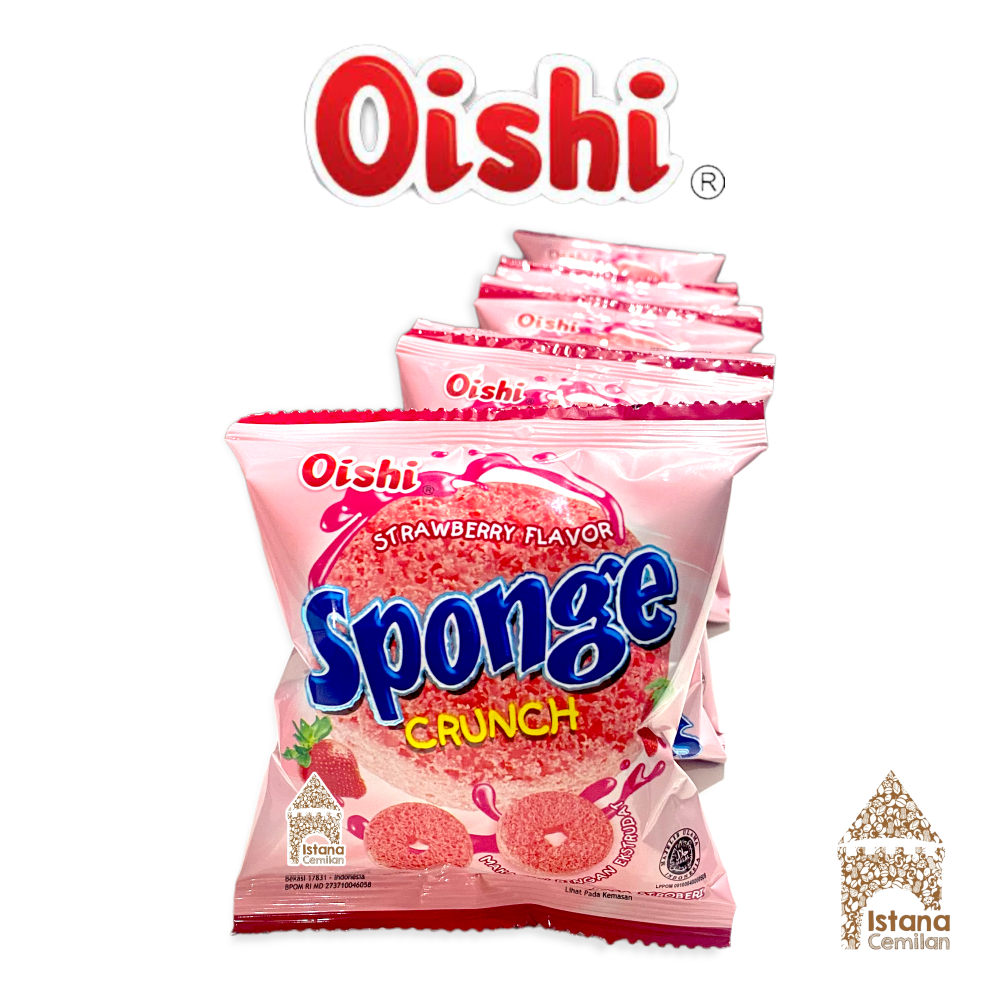 

Oishi Sponge Crunch Stroberi / Cokelat Renceng (isi 10 pcs)