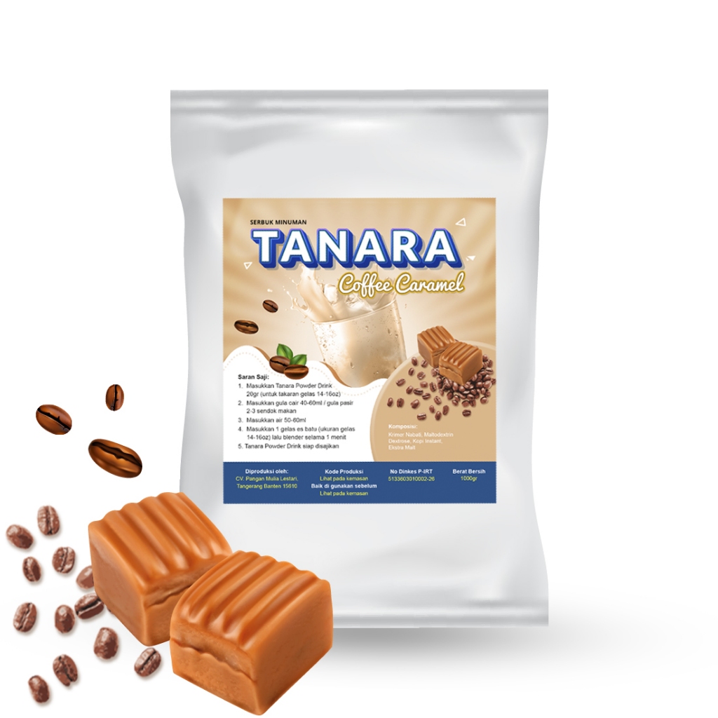 

Bubuk Coffee Caramel 1kg - Minuman Kopi Bubble Drink Aneka Rasa Ice Blend - Tanara Powder
