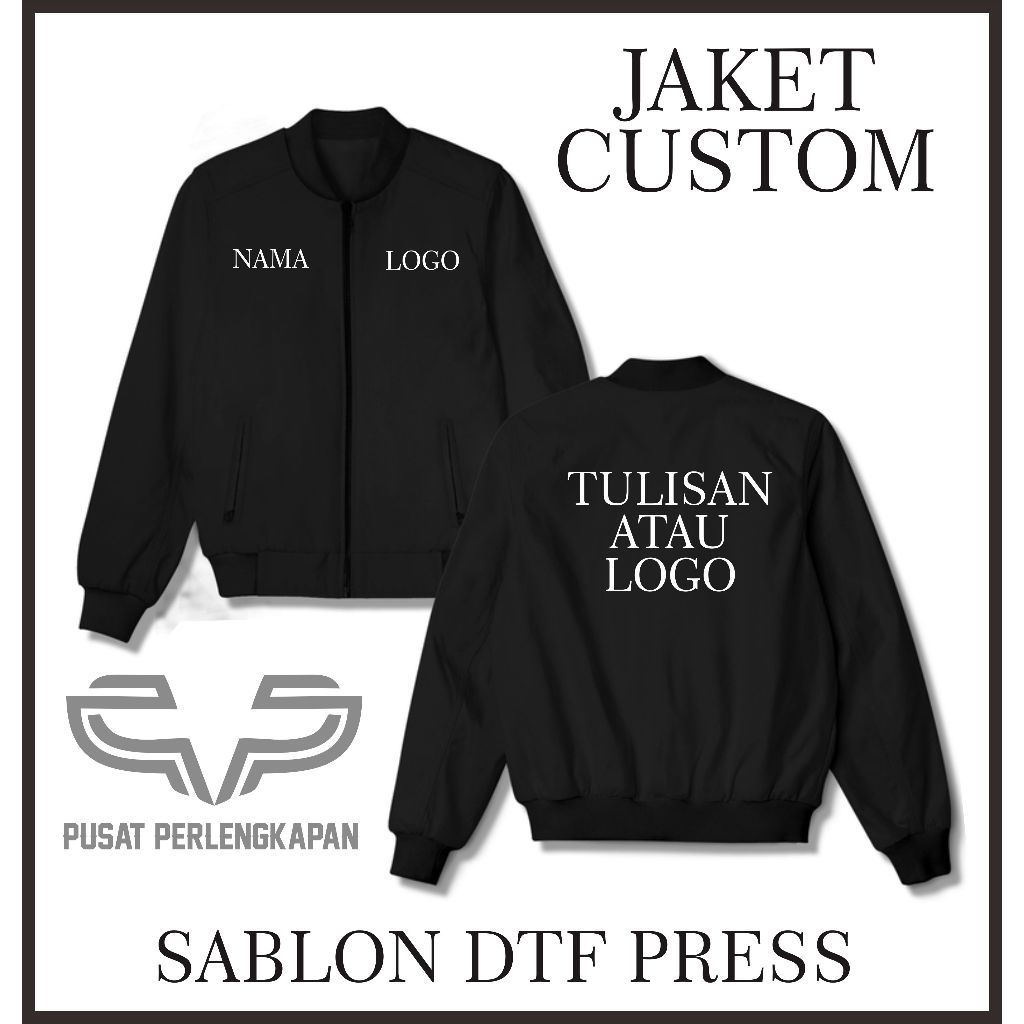 JAKET BOMBER CUSTOM / JAKET BOMBER MOTOR CUSTOM / JAKET BOMBER WATERPRROF CUSTOM / JAKET BOMBER SATU