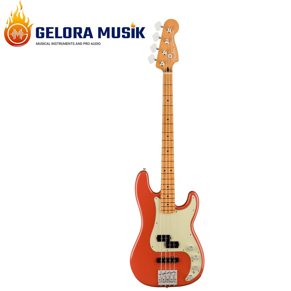 Gitar Bass Fender Player Plus Active Precision Bass, Maple FB, Fiesta Red