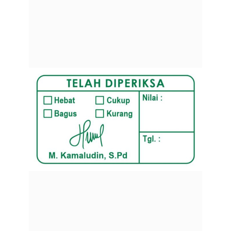 

Stempel Penilaian Bisa Pakai Foto Sendiri | Ukuran 52x32mm