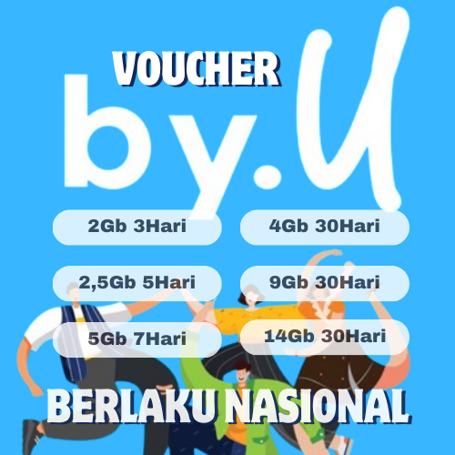Voucher By.U / Promo Paket Data By.U / Promo Voucher By.U / Voucher By.U Murah