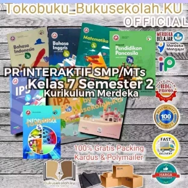 Buku PR lks Interaktif Intan Pariwara SMP Kelas 7 Semester 2 Kurikulum Merdeka Tahun 2024