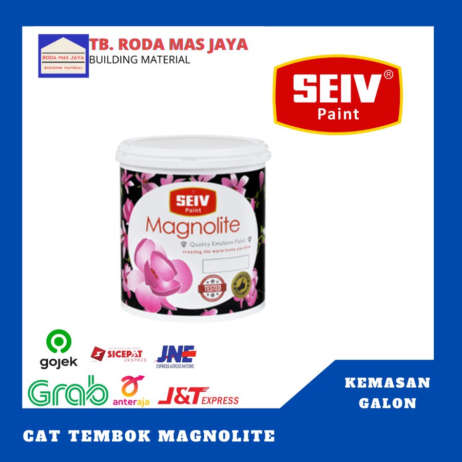 Cat Tembok / Cat Premium Interior / Seiv Magnolite Interior Galon