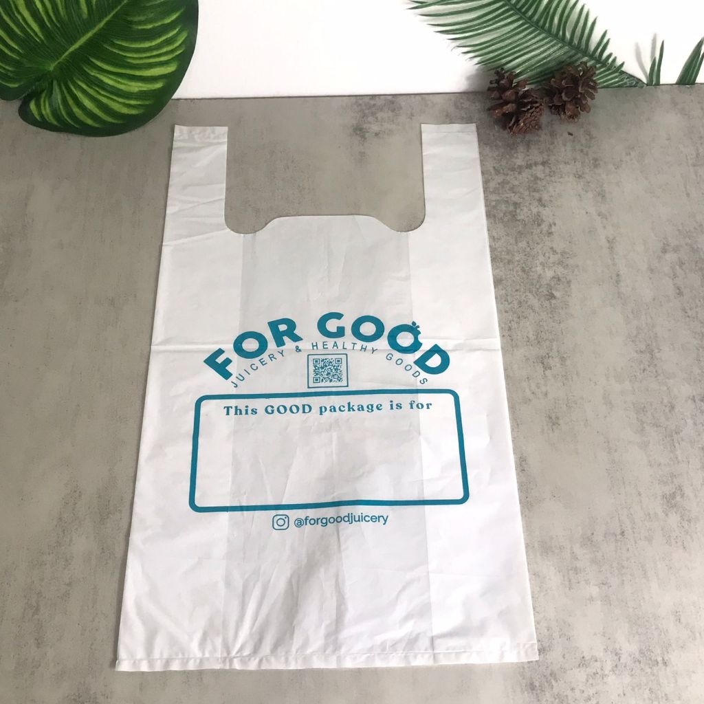 Sablon Kantong Plastik Putih Kresek Putih uk 28 HD Super Murah
