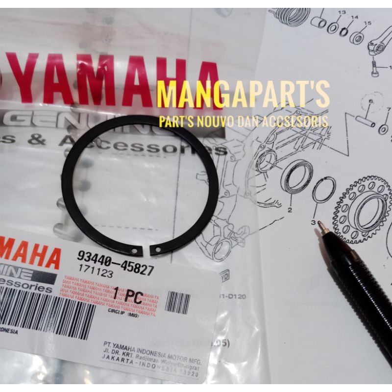 Circlip Nouvo Mio original Clip Gear stater Nouvo Mio circlip gir stater Clip Oneway Mio Nouvo ori