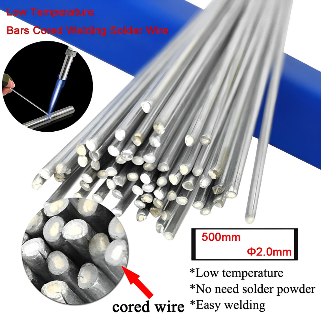 20 PCS KAWAT BATANG LAS SUHU RENDAH WELDING ROD WIRE LOW TEMPERATURE LAS ALUMUNIUM 2 MM