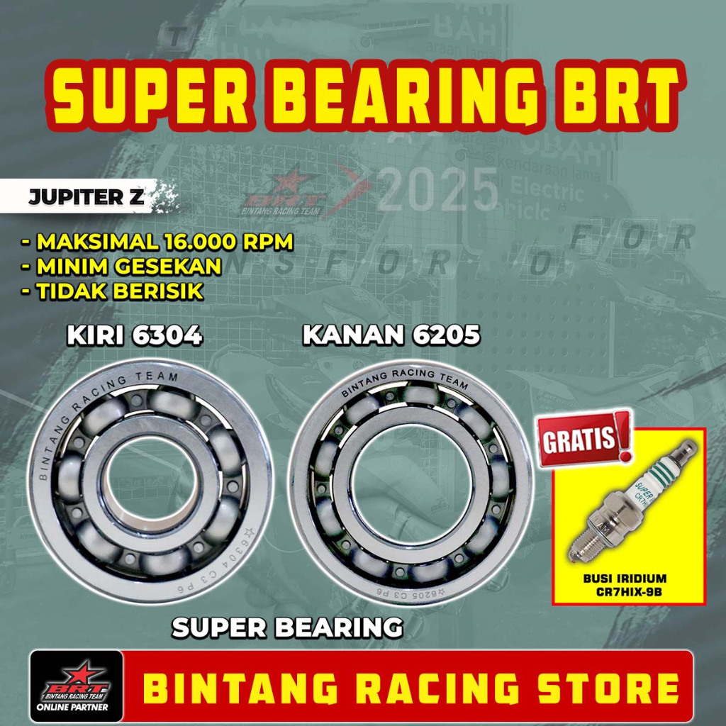 Super Bearing BRT Yamaha Jupiter Z - RX King Free Busi Iridium