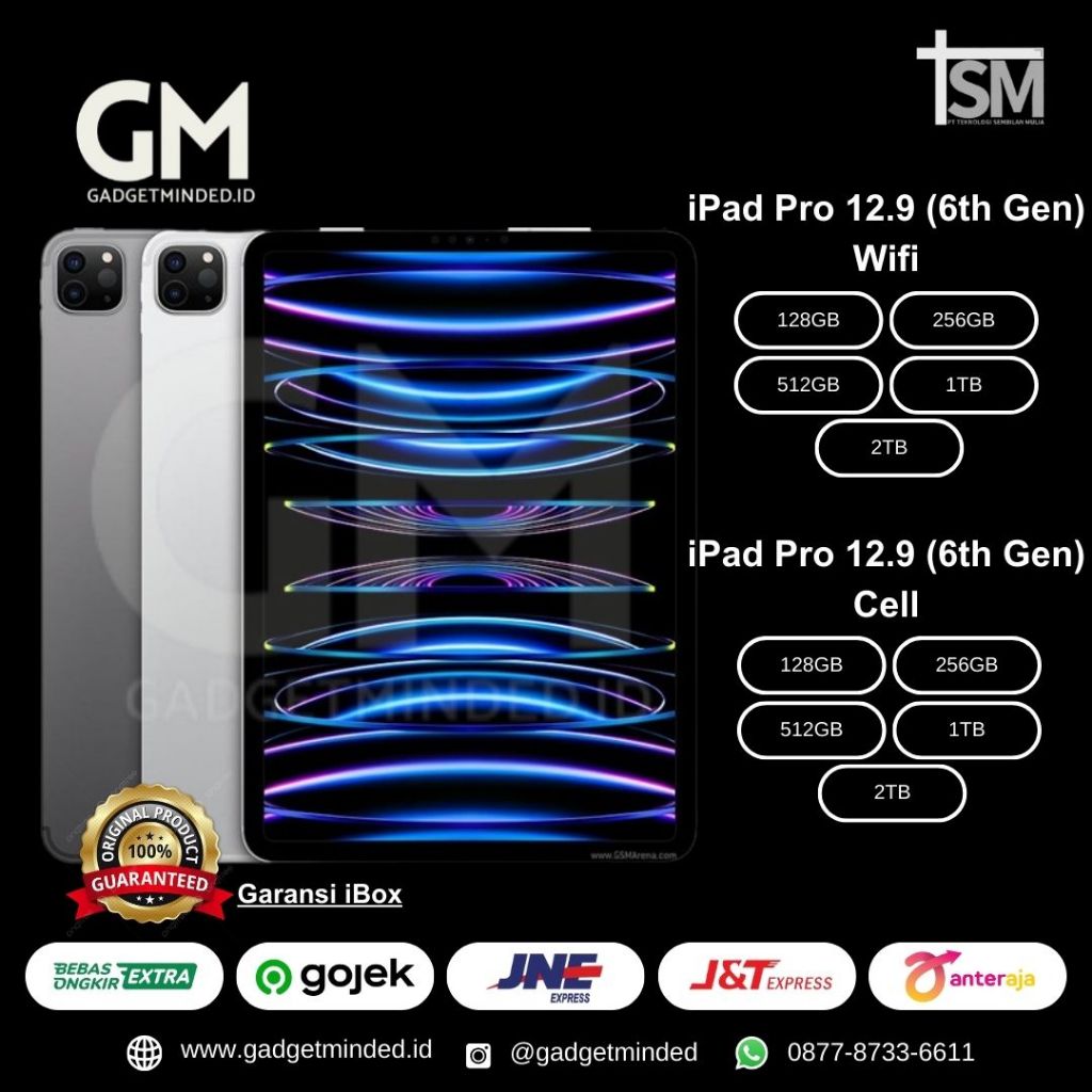 iBox iPad Pro 12.9 6th Generation Garansi Resmi Indonesia