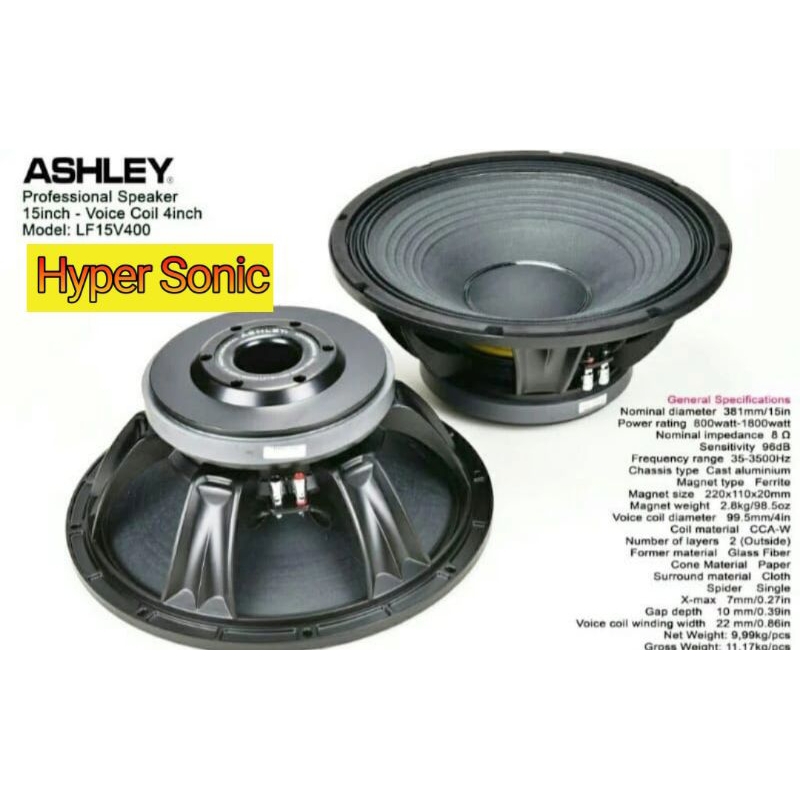 Speaker 15" Ashley LF15V400