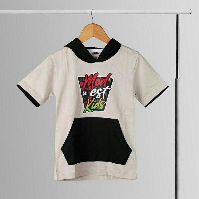 kaos Hoodie kupluk Gaya Kekinian untuk anak 3-8  tahun
