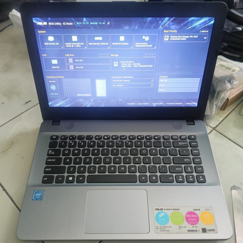 Casing Laptop Asus X441 X441N Bekas Mulus