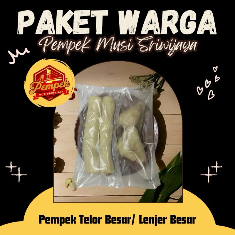 

Paket Warga Pempek Telor Besar/Pempek Lenjer Besar isi 5 Pcs