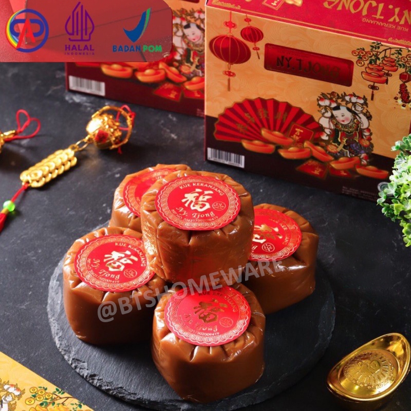 

Hampers Imlek 2025 / Kue Keranjang Imlek Halal / Dodol Cina / Nian Gao / Thiam Pan / Kue Cina / Cemilan Imlek / Kue Imlek / Kue Keranjang Ny Tjong Halal Isi 4 (Kotak)