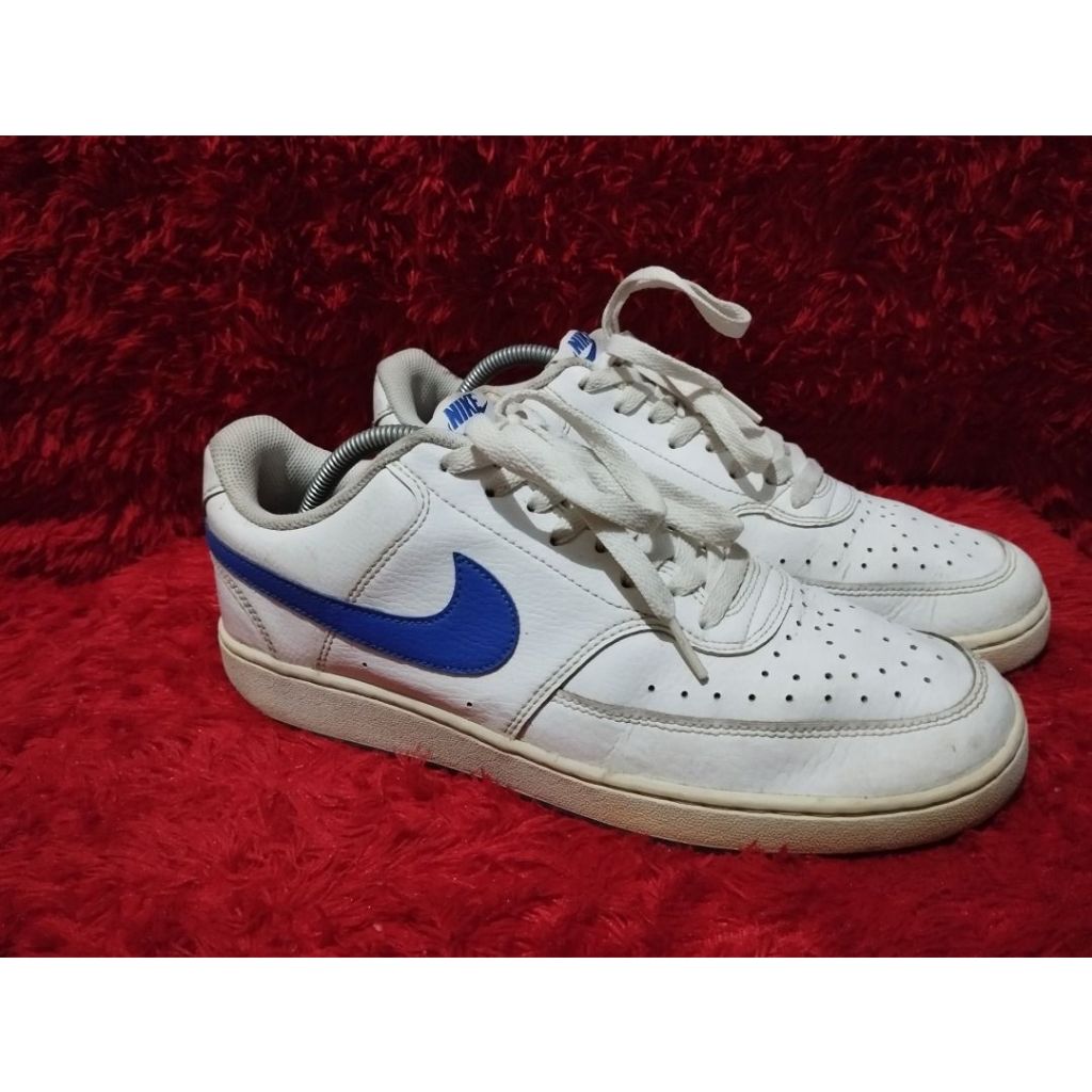 SEPATU NIKE COURT VISION LOW WHITE GAME ROYALE