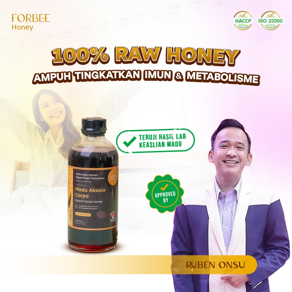 

Madu Akasia Carpa Forbee Honey 350gr Kaca | Obat Herbal Alami Insomnia Tumor Kanker Tipes | Meningkatkan Metabolisme & Daya Tahan Tubuh