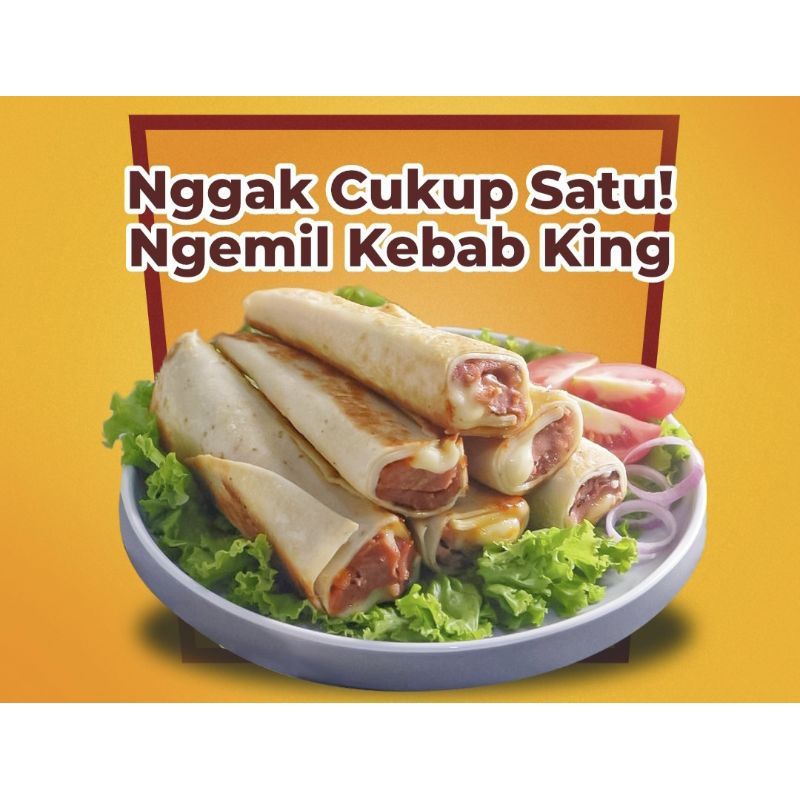 

Kebab King Mini Keju Blenger 300gr isi 8 halal frozen food