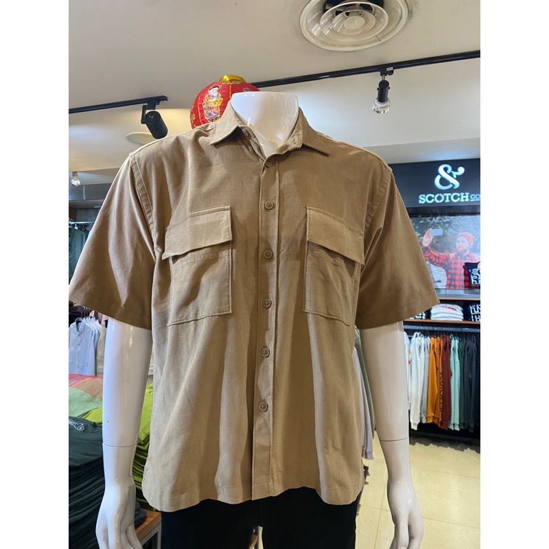 KEMEJA OVERSIZE PRIA BRAND SCOTCH | KEMEJA PENDEK OVERSIZE COWOK