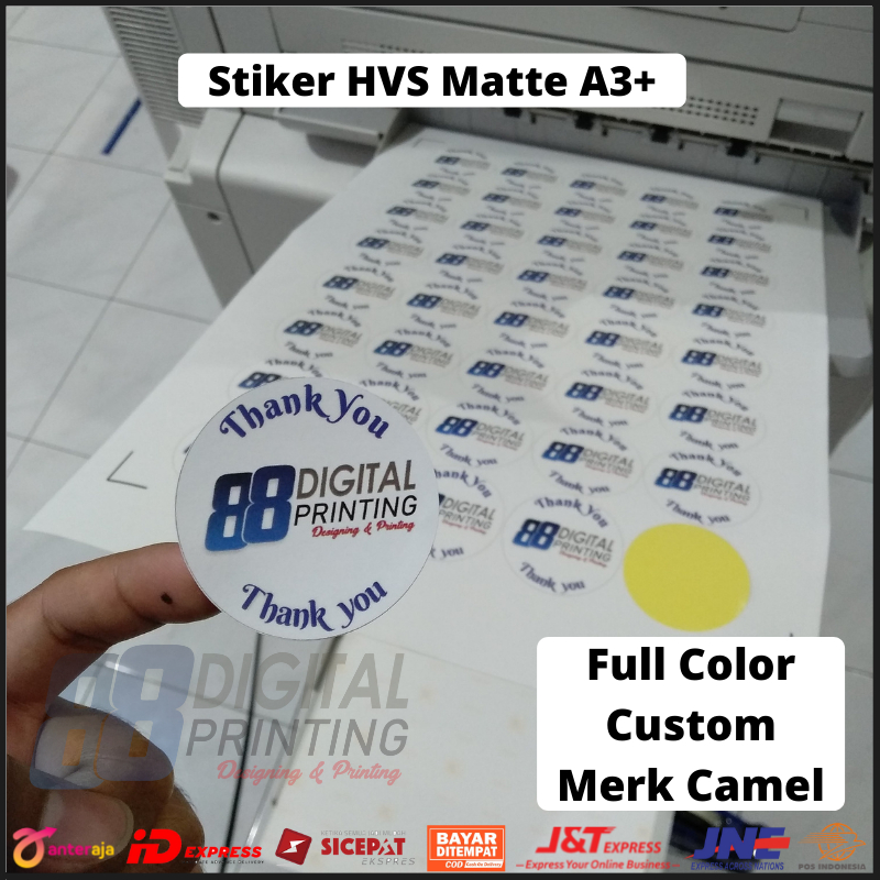 

[✔️Print+Cut] Cetak Sticker HVS A3+ Matte Doff / Print Sticker HVS Label Full Color