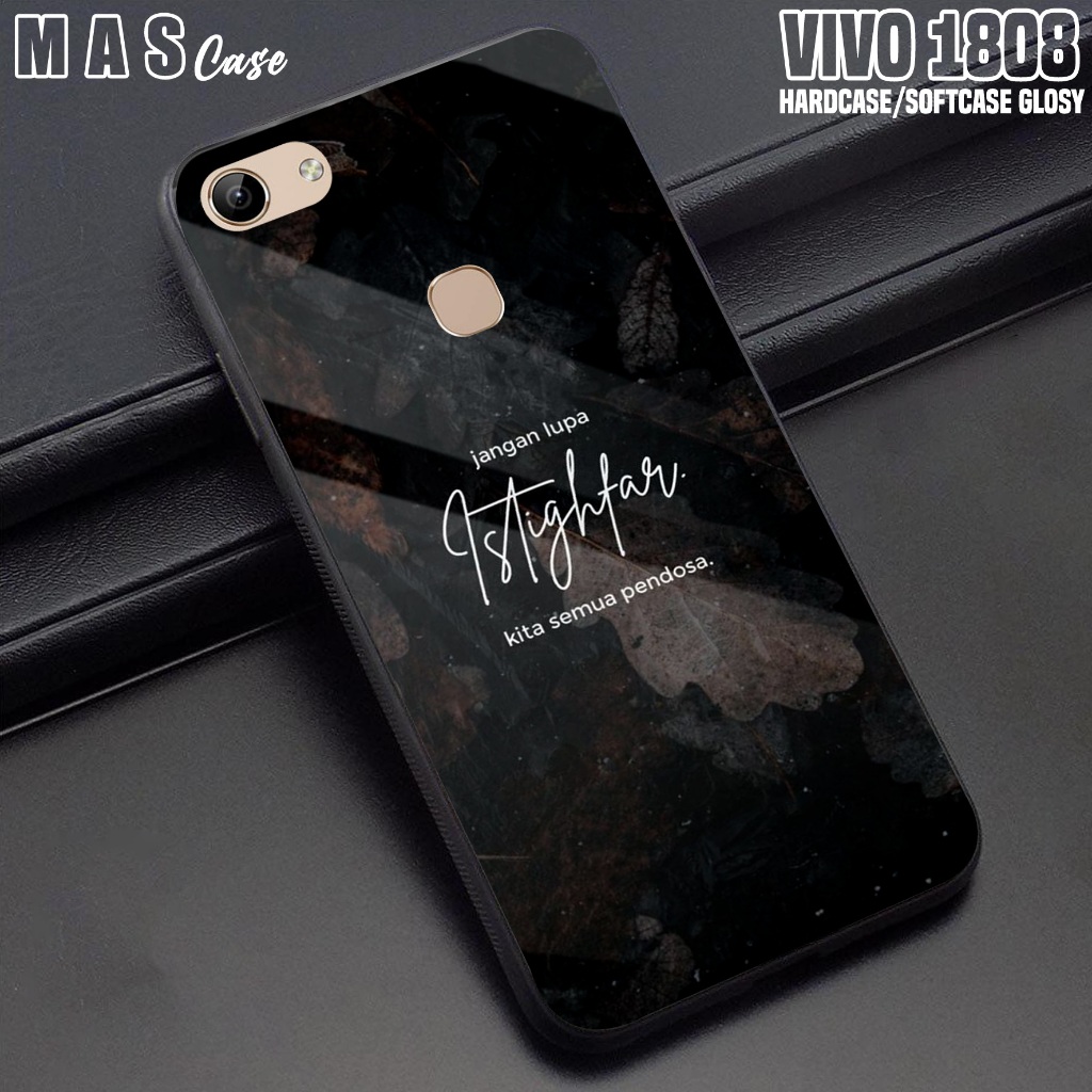 Case VIVO 1808 - Casing VIVO 1808 ( QUOTES ) Silikon Hp VIVO 1808 - Softcase Glass Kaca - Kondom Hp 