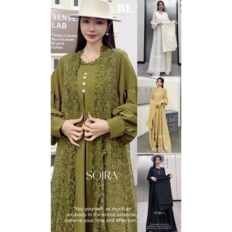 DRESS BROKAT 2in1 IMPOR BY SOIRA