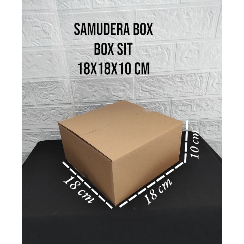 

kardus karton box uk 18x18x10 cm.ST singgle wall polos