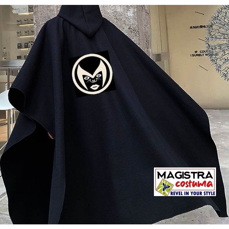 Jubah Panjang Hoodie Kostum  CATWOMAN | Premium Hitam Hoodie Pria Wanita Dewasa  Avenger Spiderman B