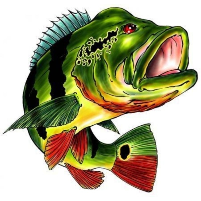 stiker beby pbass mono non pelet 10 12cm