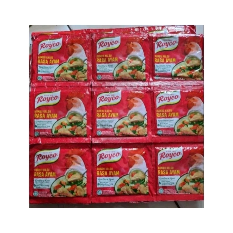 

Penyedap Rasa Royco Rasa Ayam 1 Renceng isi 12pcs 1 Renteng isi 12pcs