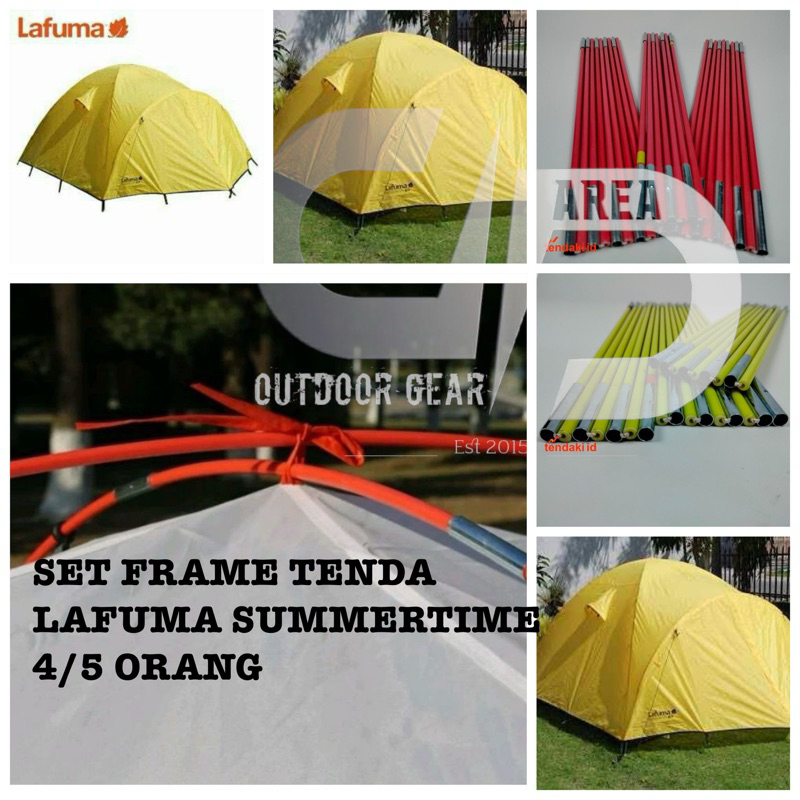 Set rangka tenda lafuma summertime 4/5 orang set bingkai tenda lafuma