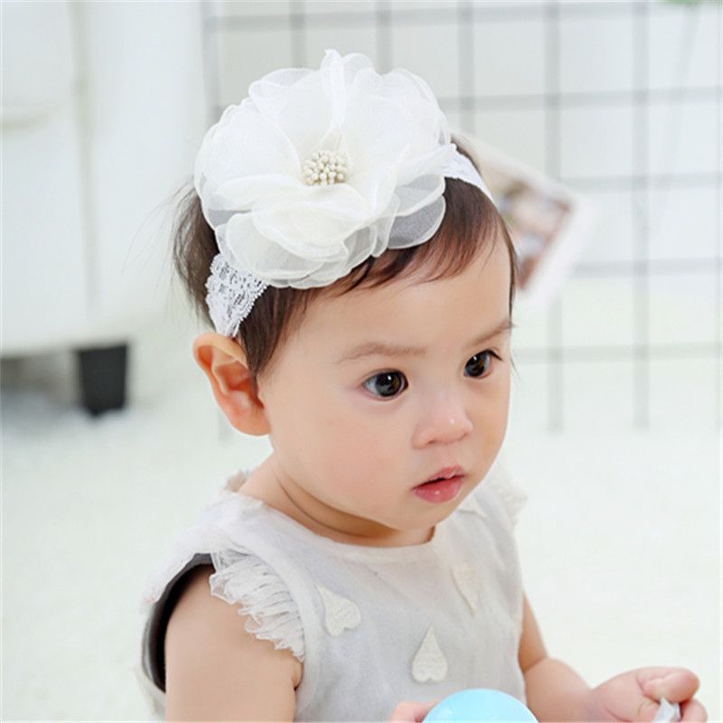 NEW Bandana Bayi Perempuan Bando Flowers Baby Bando Bayi Baru Lahir Headband Bayi Lucu