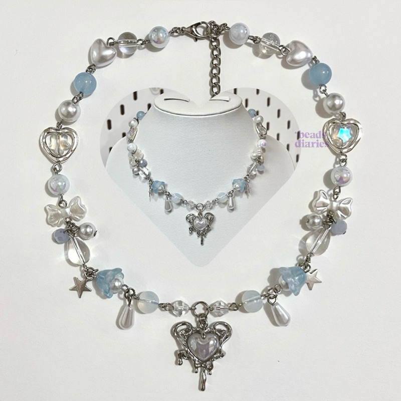 beads.diaries silvermist fairy necklace ౨ৎ⋆˚｡⋆