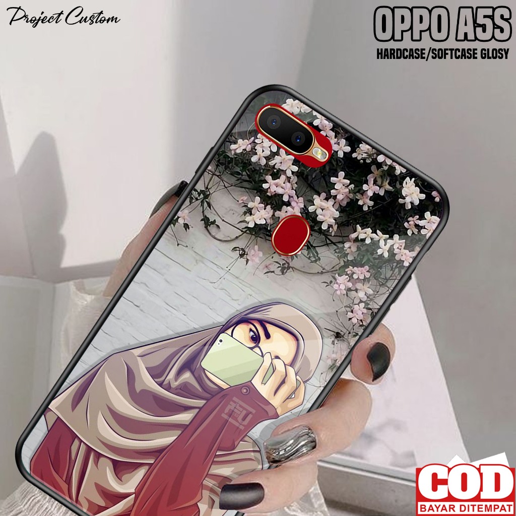 Case Oppo A5S - Casing Hp Oppo A5S Motif ( HJB ) - Softcase Glass Kaca - Kondom Hp - Cassing - Pelin