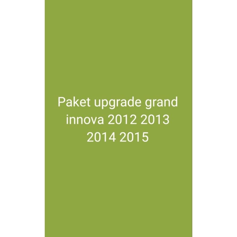 paket upgrade bumper komplit kap mesin headlamp   innova 2004 2005 2008 2010 ke 2014 2015 barong
