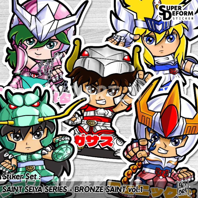 

Stiker Set - Anime SAINT SEIYA series Bronze Saint vol.1