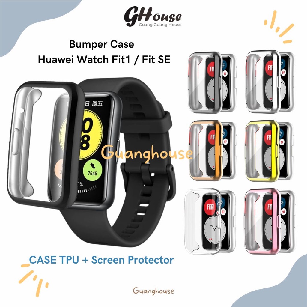 Bumper Case Huawei Watch Fit SE Screen Protector Huawei Watch FIt 1 Softcase Hardcase Huawei Watch F
