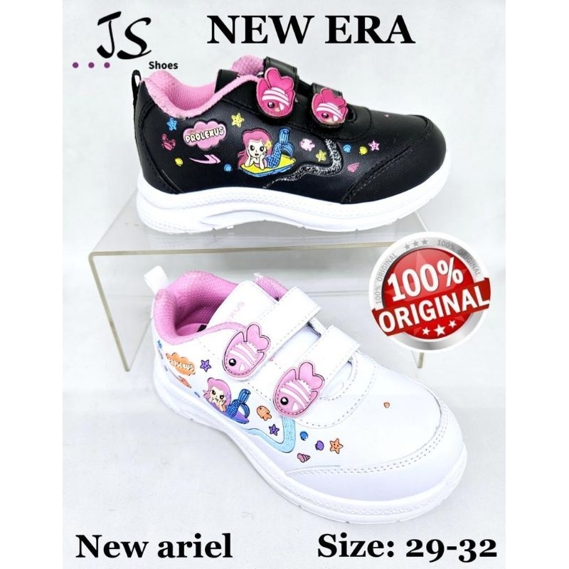 NEW ERA ARIEL V - SEPATU SEKOLAH SEPATU SNEAKERS ANAK CEWEK MERK NEW ERA ORIGINAL