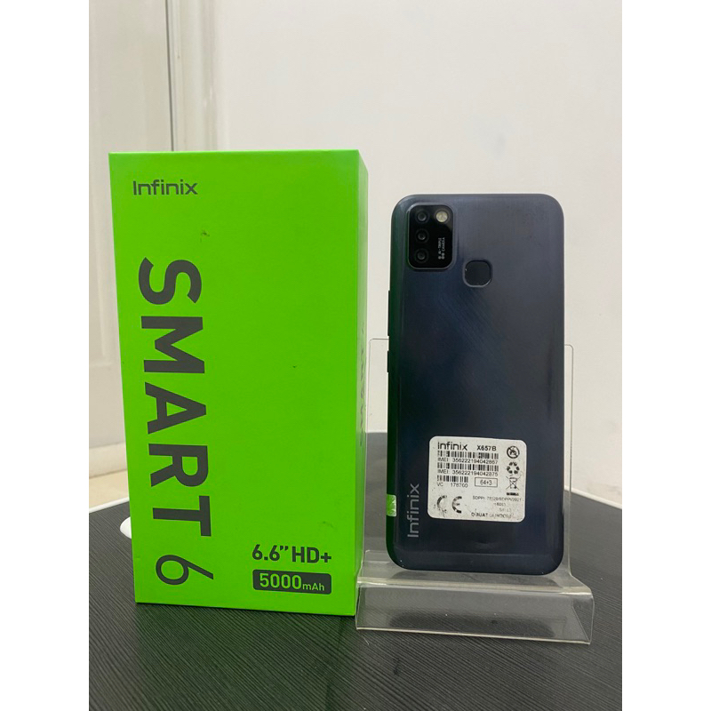 INFINIX SMART 6 2/32 3/64 HP BEKAS SECOND FULLSET