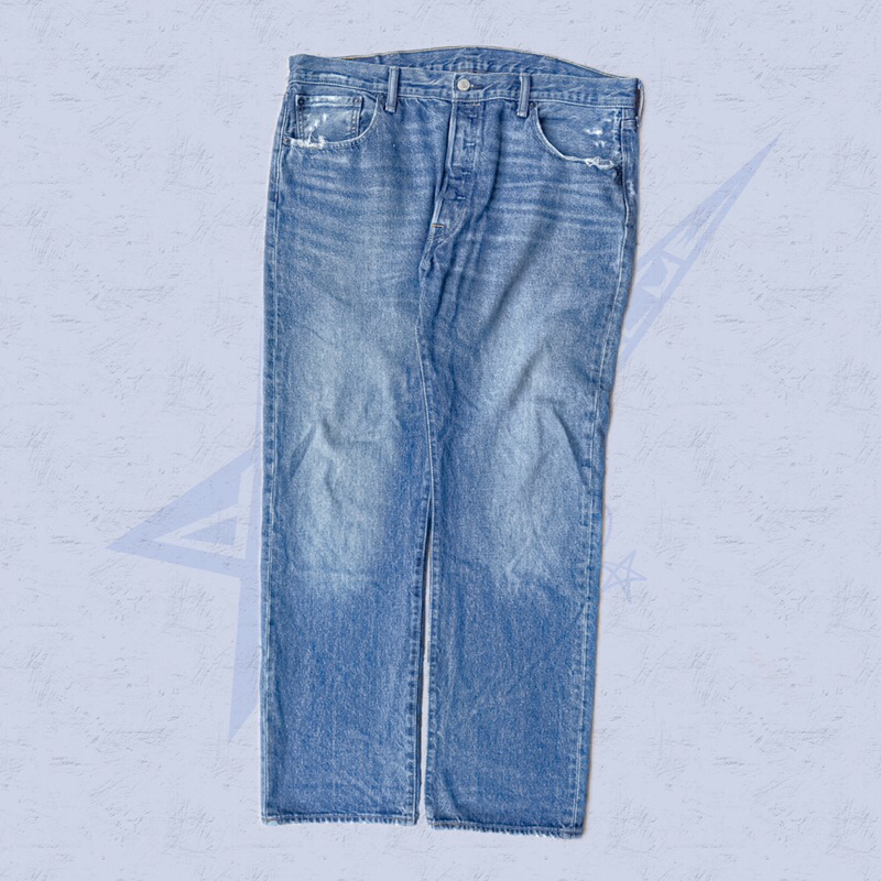 ★ Levi strauss 501 button fly blue washed jeans