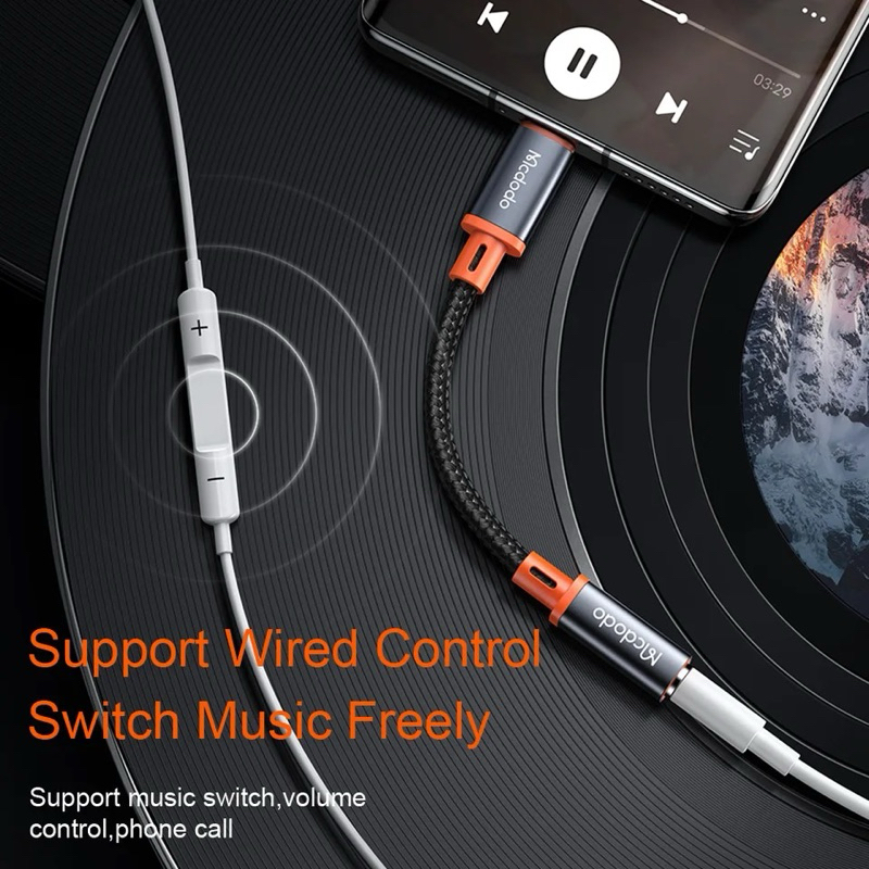 Mcdodo Converter Samsung S24 Ultra Audio Adapter Splitter Headset