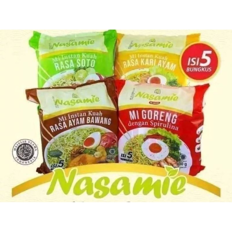 

nasamie mie herbal + spirulina mibawang mikari migoreng misoto
