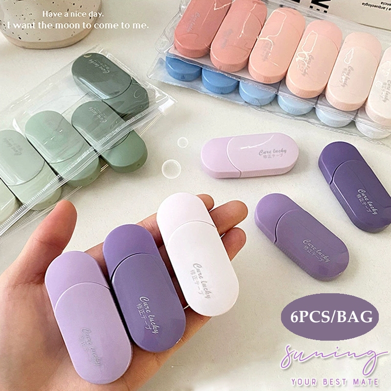 

Correction Tape / Tip Ex Kertas / Pita Koreksi 1Pcs Warna Pastel Tidak Mudah Terputus-Suning Mall